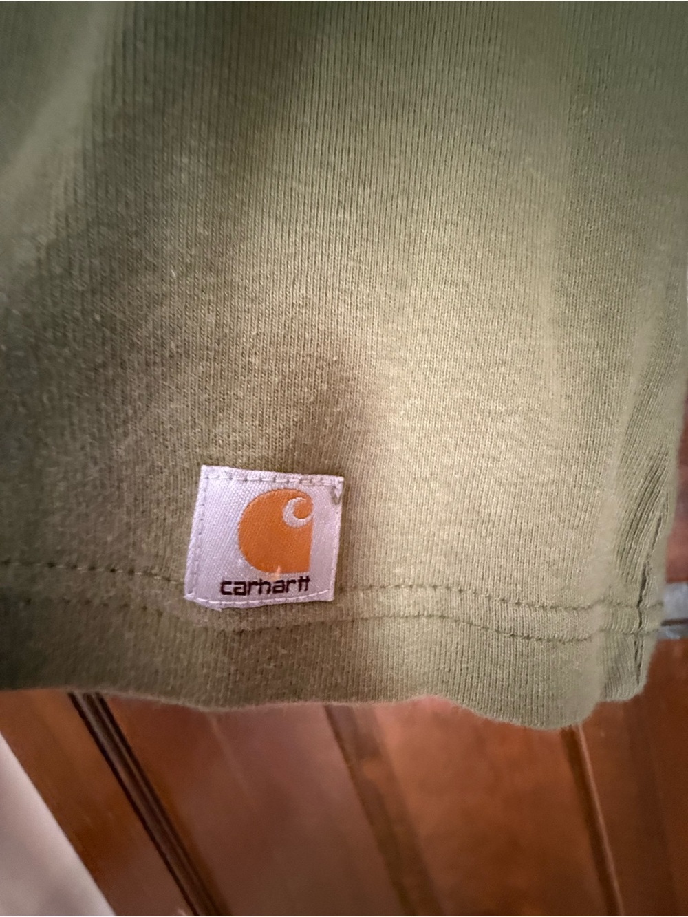 Carhartt Olive Green Long Sleeve Shirt - Picture 3 of 5